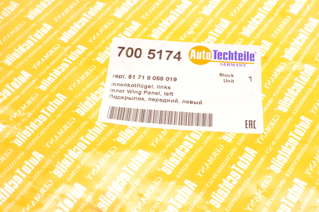 Защита бампера переднего, левая Autotechteile 7005174