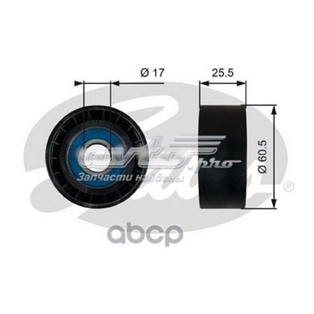 Ролик натягувача приводного ременя T36754 GATES