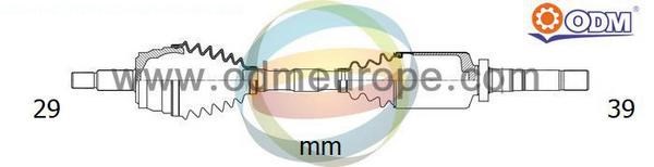3910000Q7H Nissan/Infiniti Полуось передняя, правая