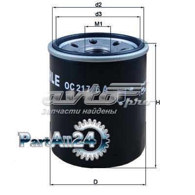 OC2176A Mahle Original Масляный фильтр двигателя