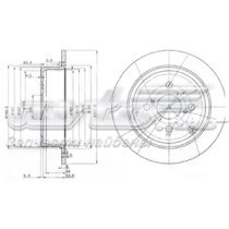 Диск гальмівний задній BG3889 DELPHI