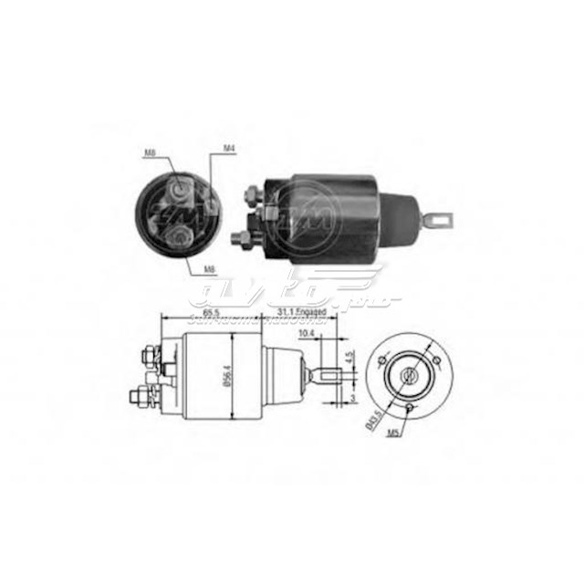 ZM1975 ZM relê retrator do motor de arranco