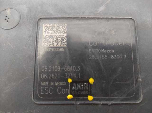 Насос АБС (ABS) главного тормозного цилиндра BJS7437A0 Mazda