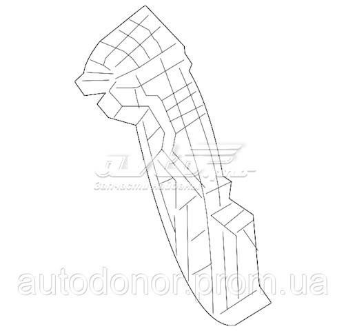 Guarda-barras do pára-lama traseiro esquerdo para Nissan LEAF (ZE0)