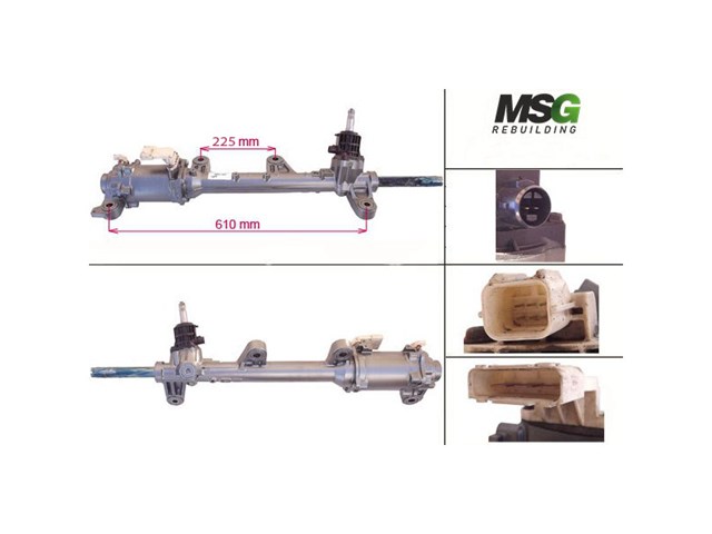 Реечный рулевой механизм MSG Rebuilding AC401NL00R цена, от 361.08 USD