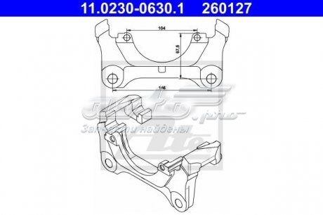 Скоба суппорта hyundai i40