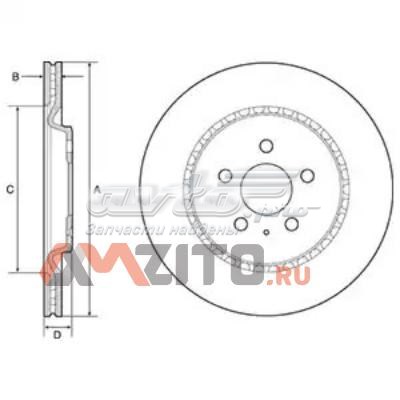 Тормозные диски BG4643C Delphi