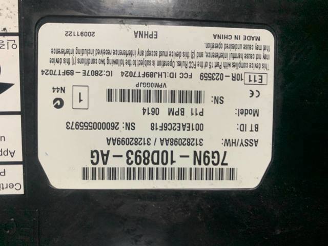 7G9N10D893AG Land Rover 