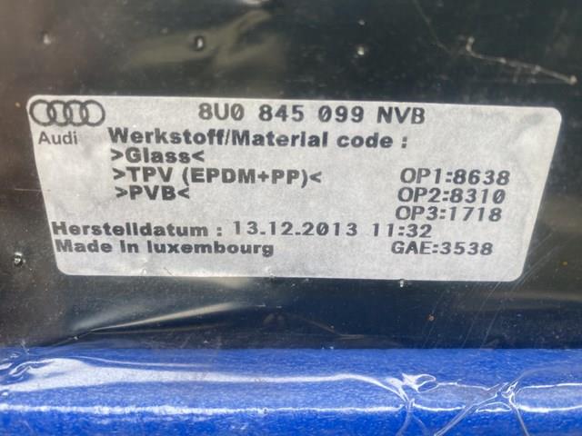 Купить 8U0845099NVB VAG Ветровое стекло