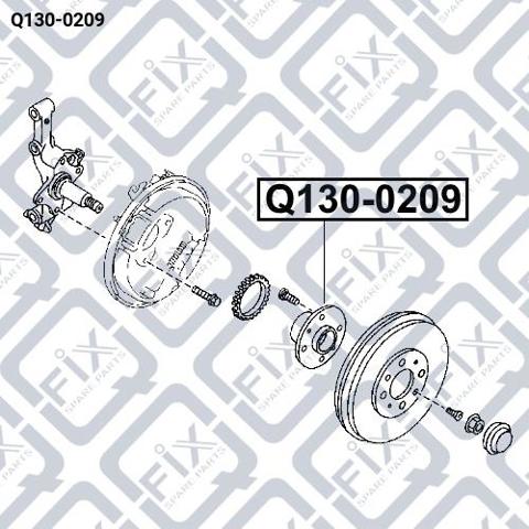 Ступица заднего колеса Q-fix Q1300209