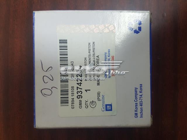 93742294 General Motors kit de anéis de pistão de motor, 1ª reparação ( + 0,25)