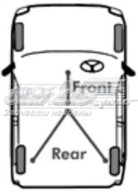 Задний правый трос ручника FKB1691 First Line