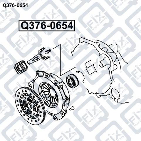 Ось вилки сцепления Q-fix Q3760654 цена, от 3.88 USD