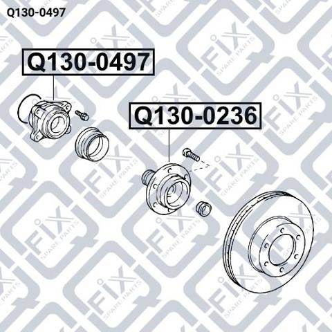 Кольцо ступицы Q1300497 Q-fix