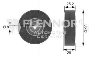 Ролик приводного ремня паразитный Flennor FU20909