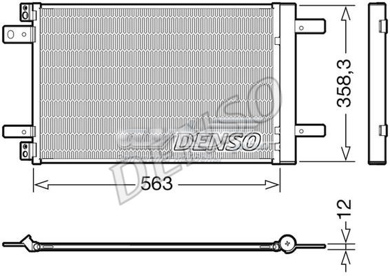 Конденсатор системи охолодження системи DCN21032 DENSO