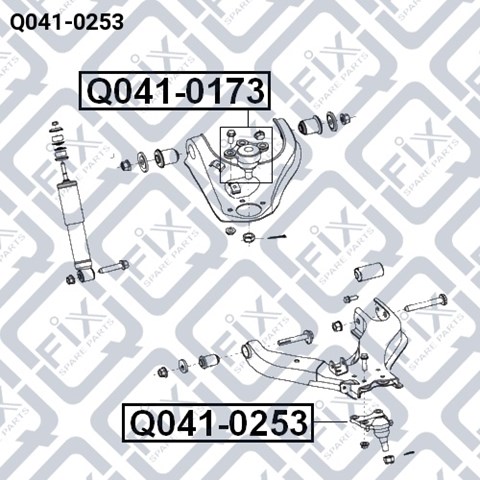 Шаровая опора, нижняя Q-fix Q0410253 цена, от 13.47 USD