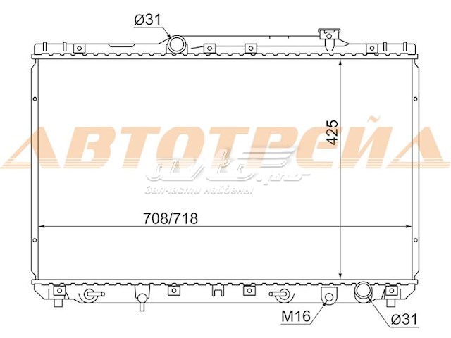 Радиатор охлаждения SAT TY0003SXV10
