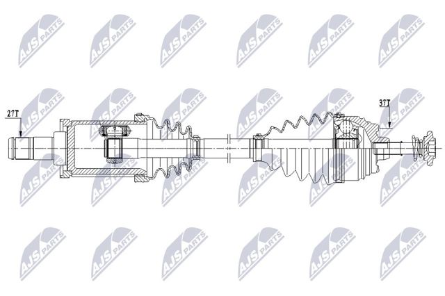 Левая полуось XX31608643183 Market (OEM)