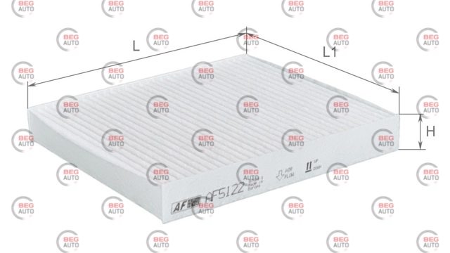 AF5122 Alpha Filter Внутрисалонный фильтр