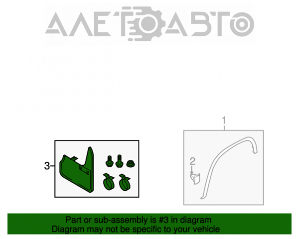 Kit de faldillas guardabarro traseros 5NL075101 VAG