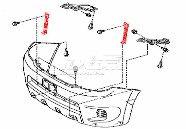 Кріплення бампера переднього 521470K010 TOYOTA