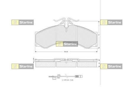 Тормозные колодки Starline BDS061