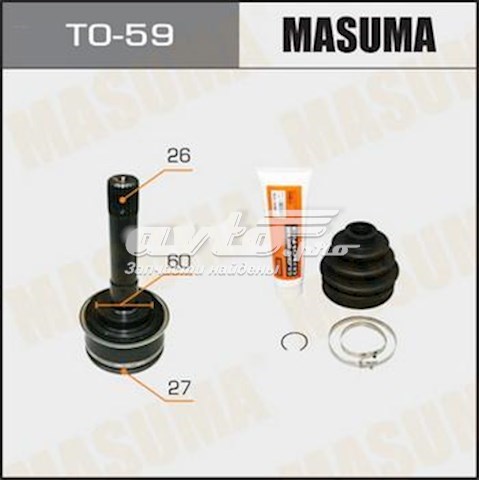 ШРУС наружный передний TO59 Masuma
