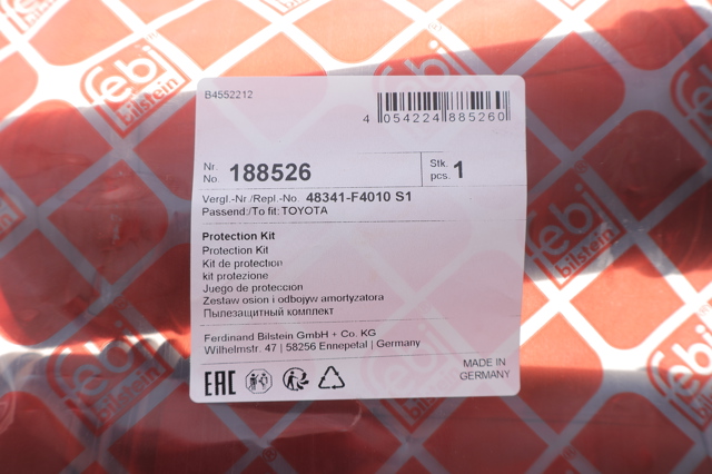  Pára-choque (grade de proteção) de amortecedor traseiro + bota de proteção Toyota C-HR hatchback (X10) (2016 - 2026) 