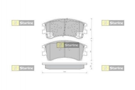 Колодки Starline BDS431 цена, от 16.66 USD