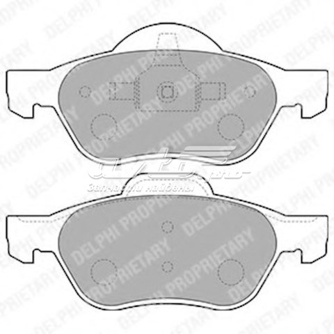 Колодки тормозные передние дисковые Delphi LP1714