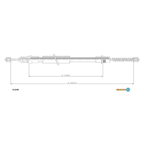 Задний трос ручника 410248 Adriauto