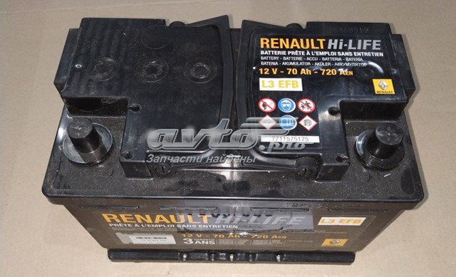 Акумуляторна батарея, АКБ 7711575175 RENAULT