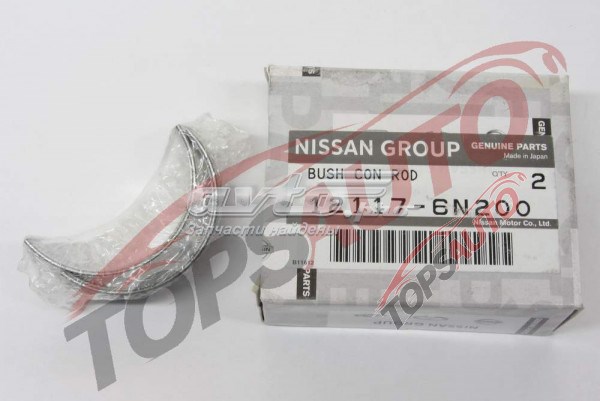 121176N200 Nissan folhas inseridas de cambota de biela, kit, 1ª reparação ( + 0,25)