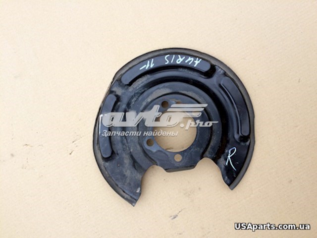 Proteção direita do freio de disco traseiro para Toyota Auris (E15)