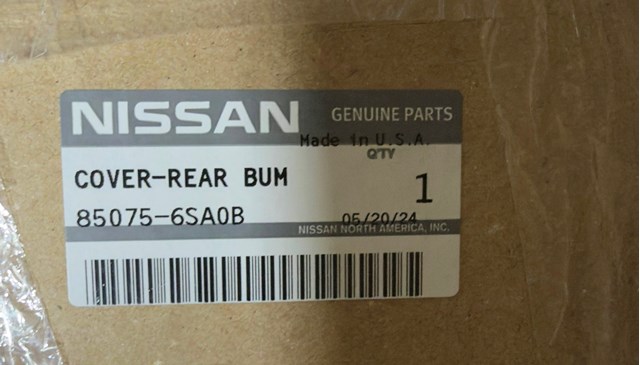 850756SA0B Nissan/Infiniti Накладка бампера заднего, правая