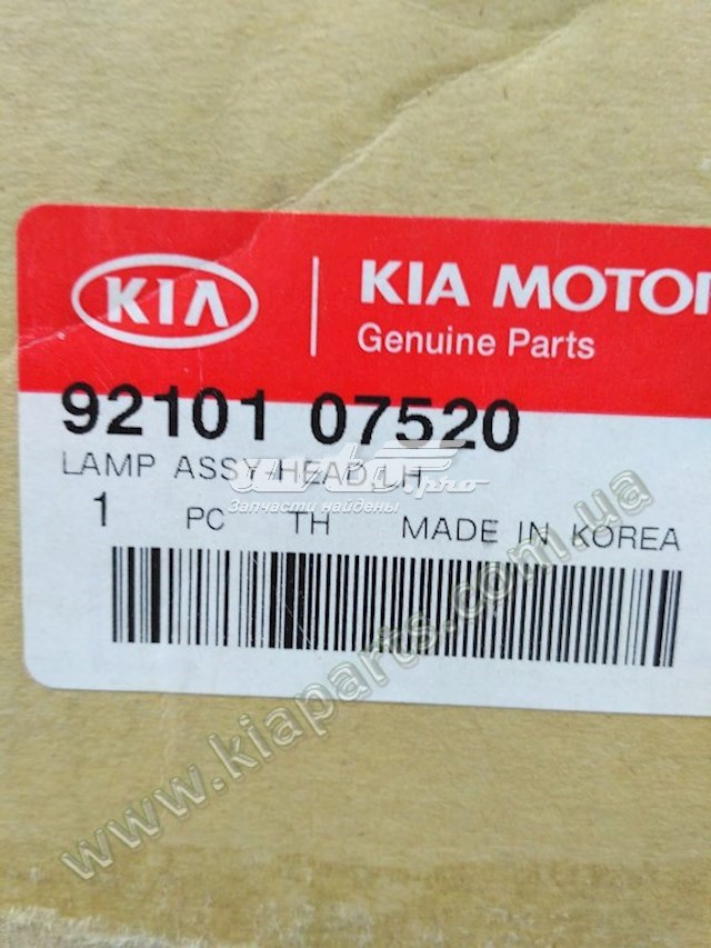 Левая фара 9210122310 Hyundai/Kia