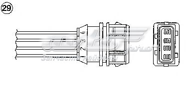 Sonda Lambda Sensor De Oxigeno Para Catalizador 96506 NGK