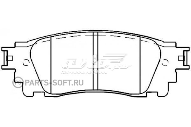 Задние тормозные колодки PN1852 Nibk