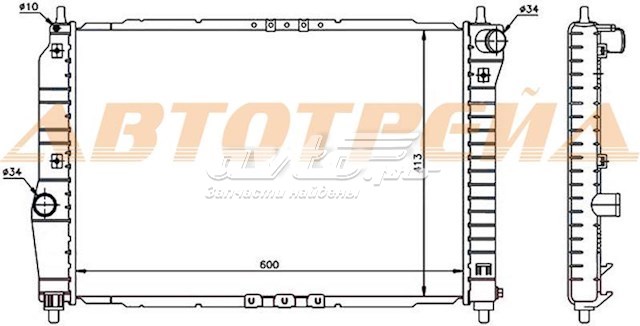 Радиатор SGDW000716MT SAT