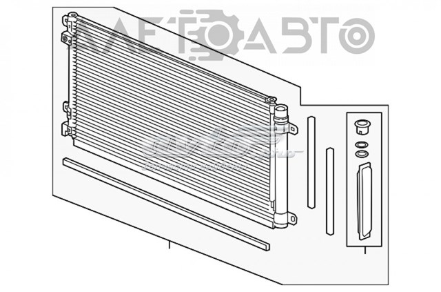 Радиатор кондиционера Honda 80100TBCA01