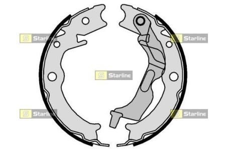 BC09780 Starline Тормозные колодки ручника