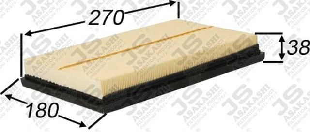 A1521 JS Asakashi Воздушный фильтр двигателя