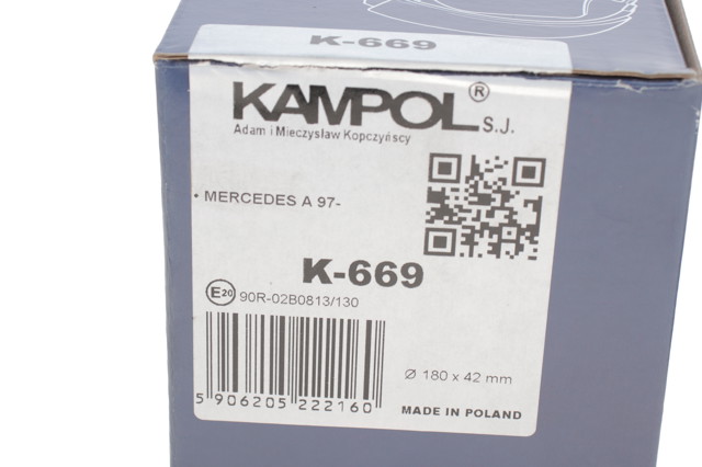 Тормоза рабочие задние ножные и тормозные барабаны Kampol K669 цена, от 19.39 USD