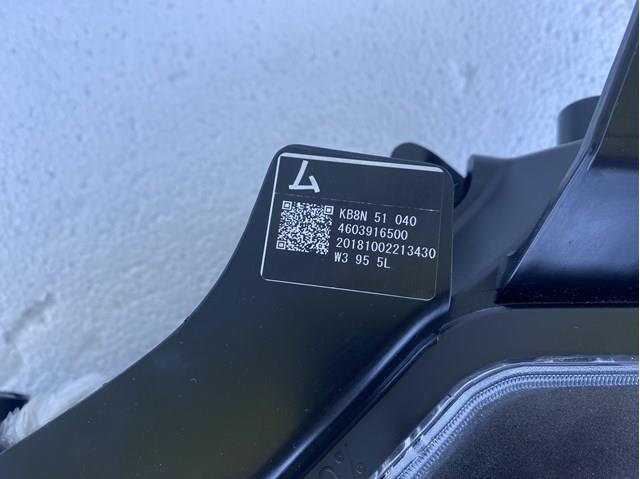 Левая фара KB8N51040 Mazda