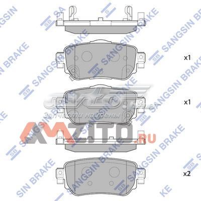 SP4140 Sangsin Колодки тормозные дисковые комплект