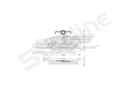 Колодки тормозные задние дисковые STARLINE BDS045