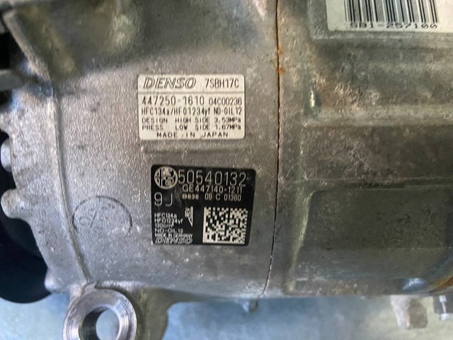 Компрессор системы кондиционирования Fiat/Alfa/Lancia 50540132 цена, от 225.73 USD
