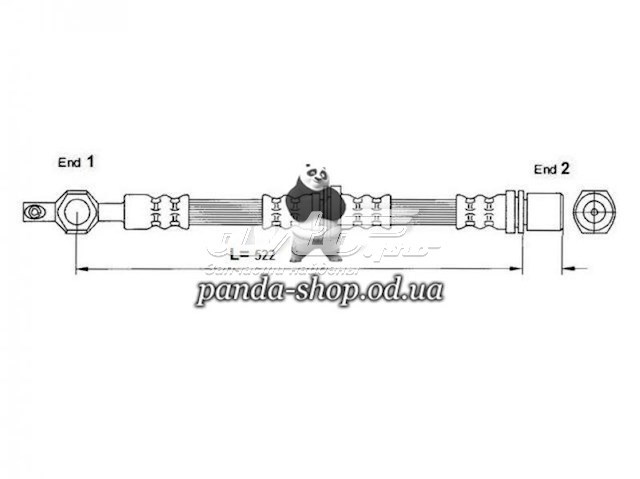 Задний тормозной шланг PHD2320 TRW
