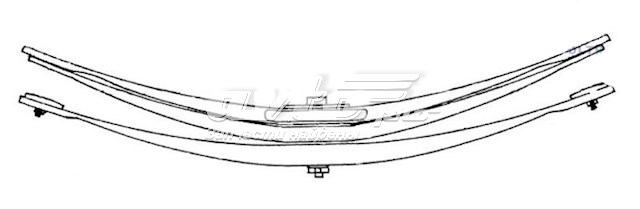 7276100119 TES Лист рессоры задней